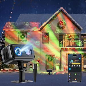 Govee Outdoor Decoration Projector Light, Upgraded LED Snowflake Projector, IP67